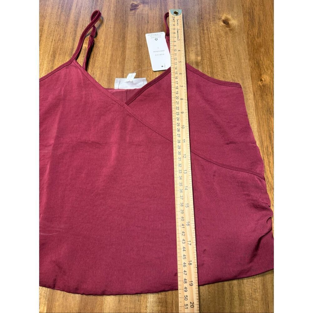 Pink Rose Women's New Dark Auburn Size Small Spaghetti Strap Cami Top - Picture 7 of 7